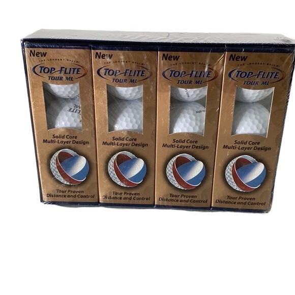 NEW 12 Top Flite Solid Core Golf Balls 4 Packages of 3 Balls. Tour Performance - Picture 5 of 6